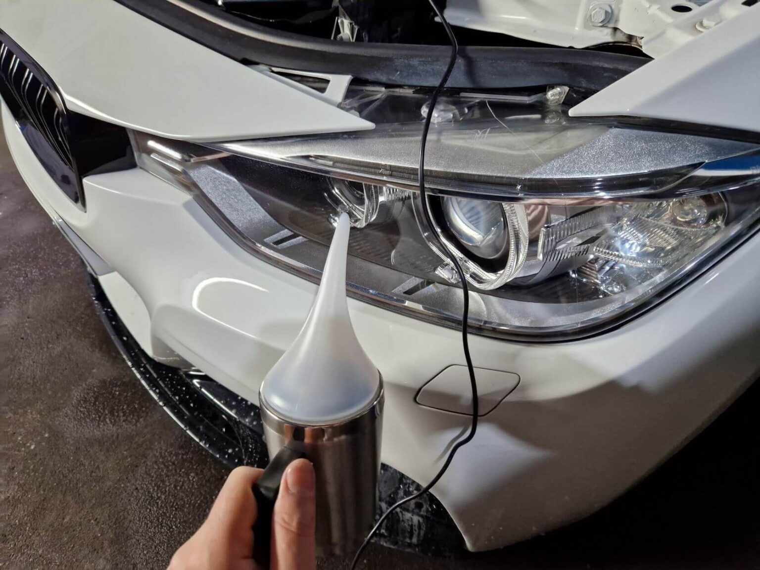 Scheinwerfer Reinigungsspray Set - Macht Trübe Autoscheinwerfer Wieder Klar Ohne Polieren!