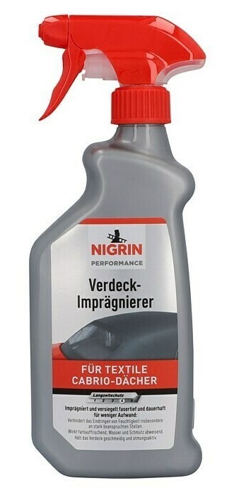 Nigrin Verdeck-Imprägnierer Test Nigrin Verdeck-Impraegnierer