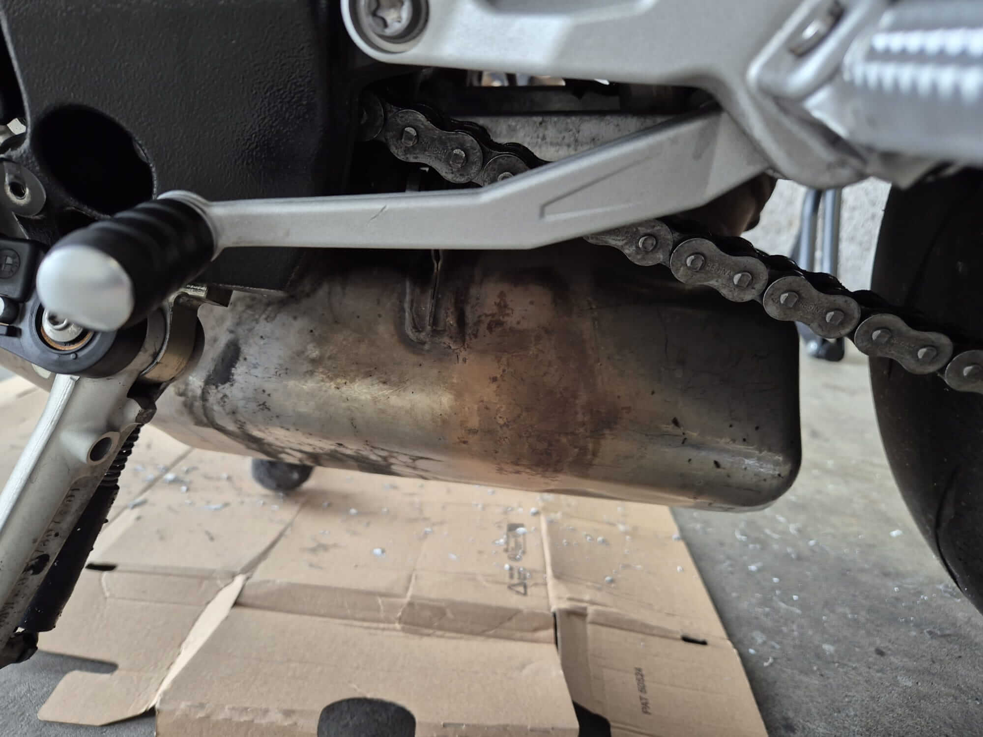 Motorrad Auspuff polieren Anleitung & Ratgeber Motorradauspuff vor Politur
