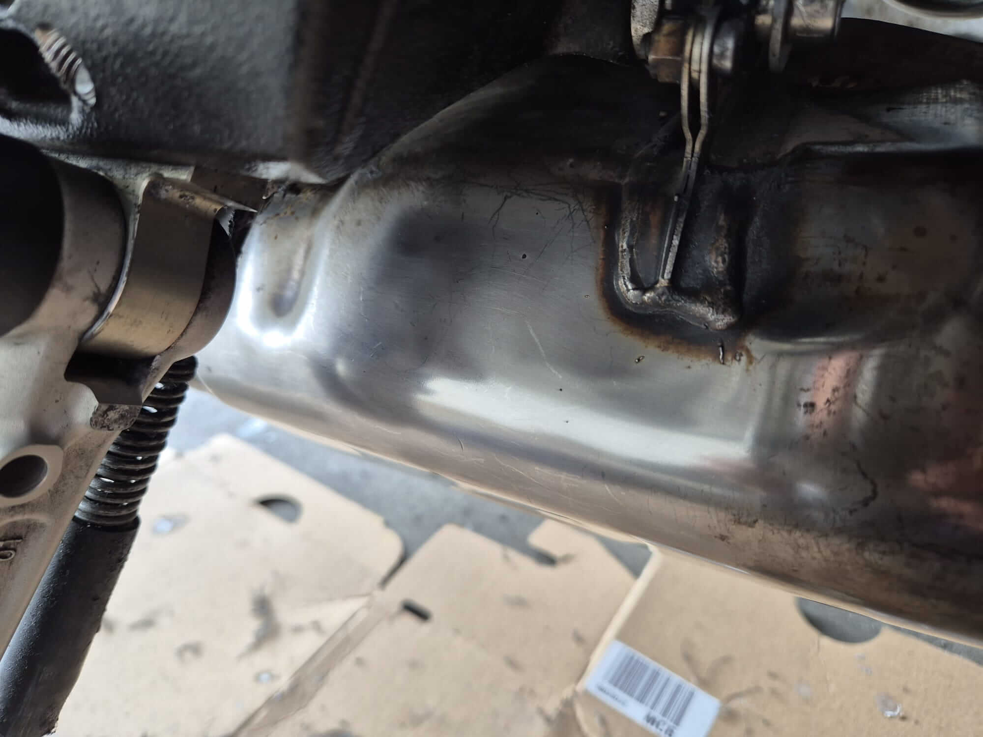 Motorrad Auspuff polieren Anleitung & Ratgeber S100 Metall Politur mit Akkuschrauber auftragen